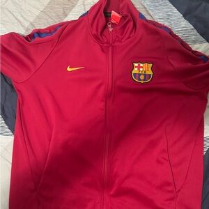 Nike Red and Blue FC Barcelona Track Jacket